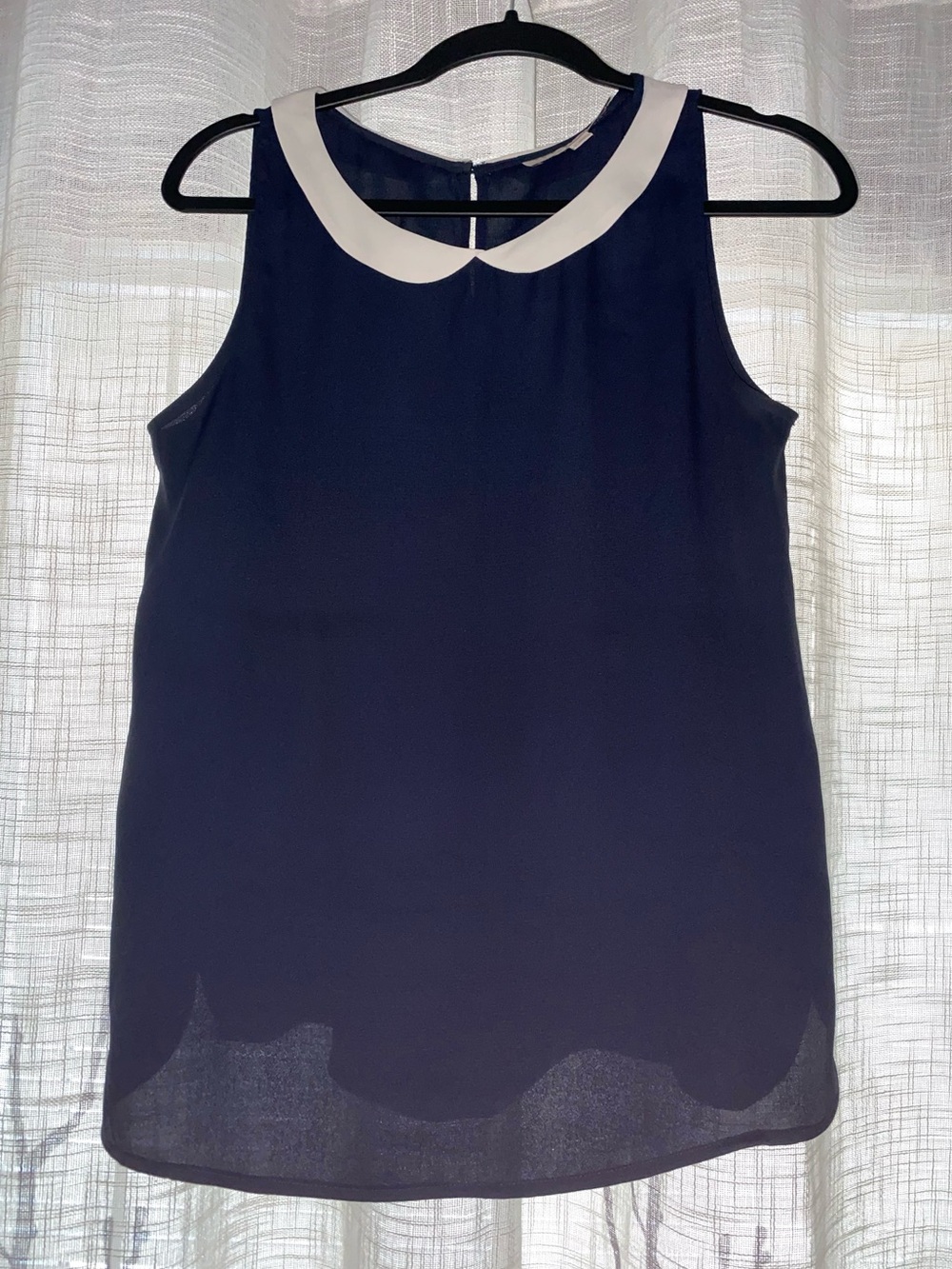 LOFT Sleeveless Navy Top